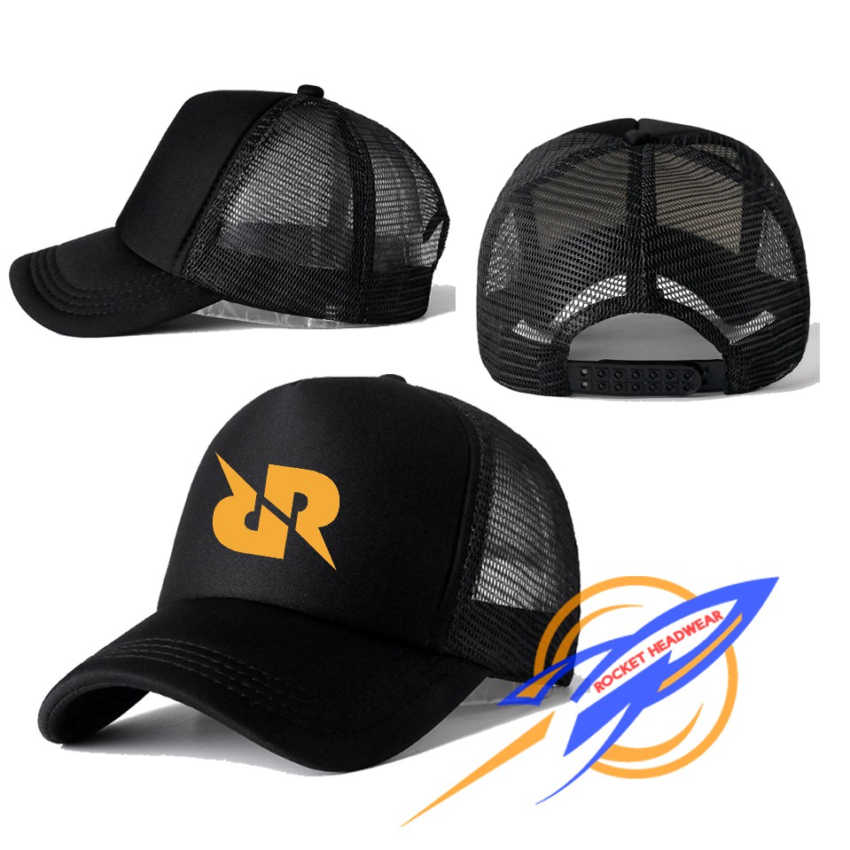TOPI TRUCKER HAT KEREN KUALITAS PREMIUM LOGO RRQ ESPORT