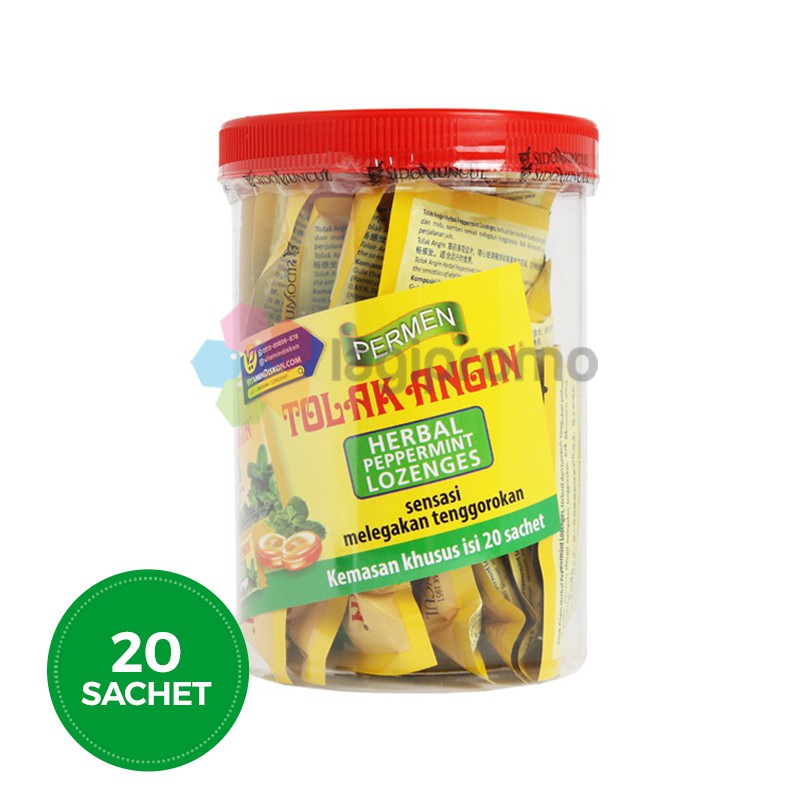 

Sido Muncul Tolak Angin Permen Herbal 20 Sachet Melegakan Tenggorokan Alami