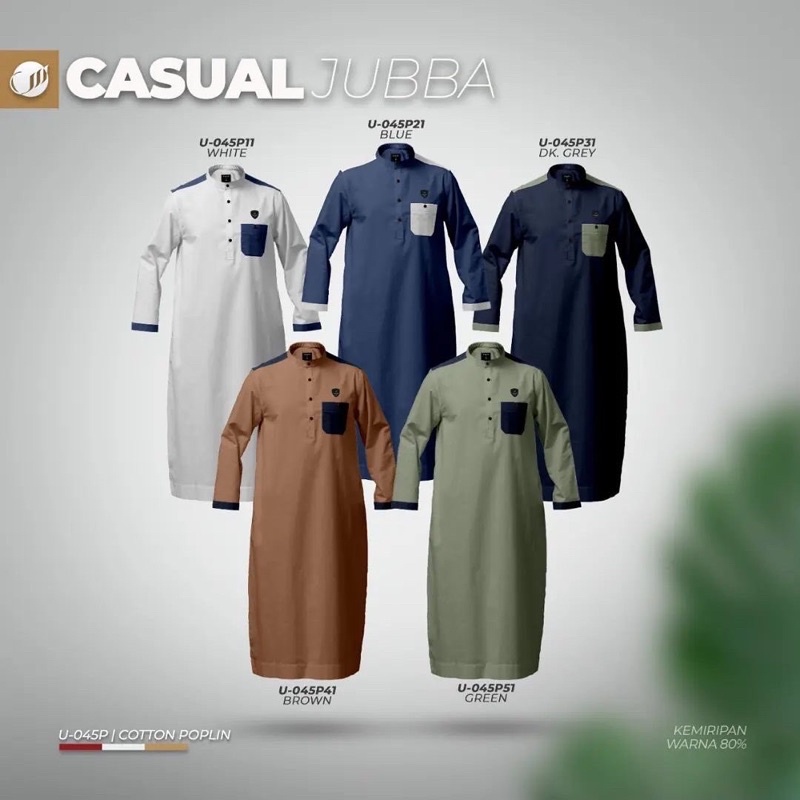 Jubba Jubah Casual Samase U045