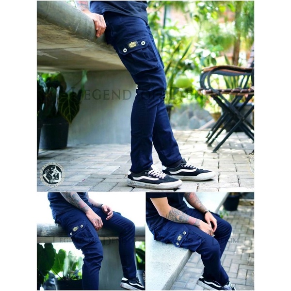 Celana Cargo Panjang Pria Legend Of Denim Original Product