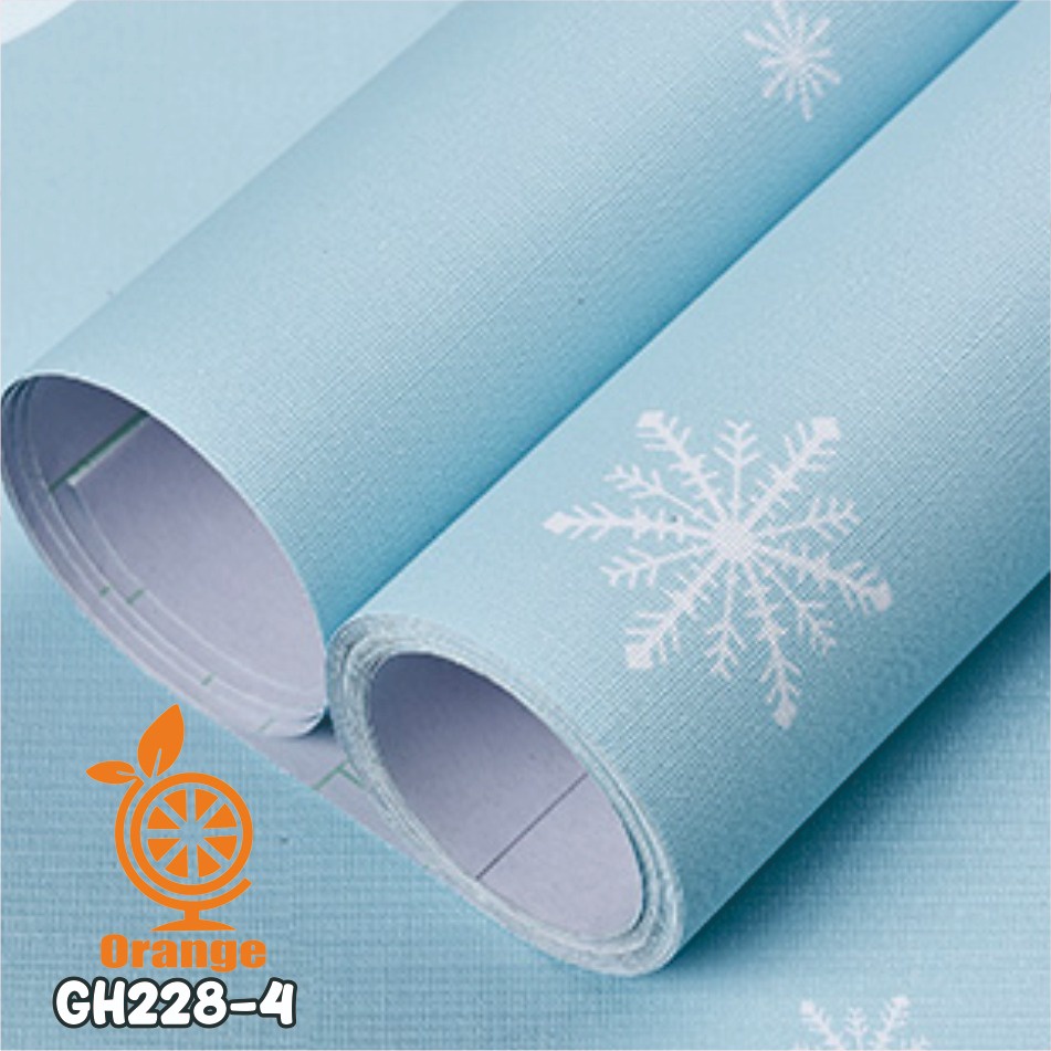 Wallpaper Dinding 10 meter murah stiker dinding Motif Bunga dan Polos wallpaper 3d Premium Quality Size 45cm X 10M WHFURNITURE-GH228-4