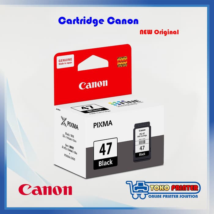 Cartridge Canon PG-47 Black NEW Original / Catridge PG47 Hitam