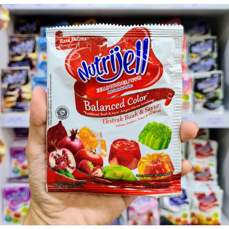 

NUTRIJELL JELLY POWDER DELIMA POMEGRANATE 15GR JELI SERBUK INSTAN