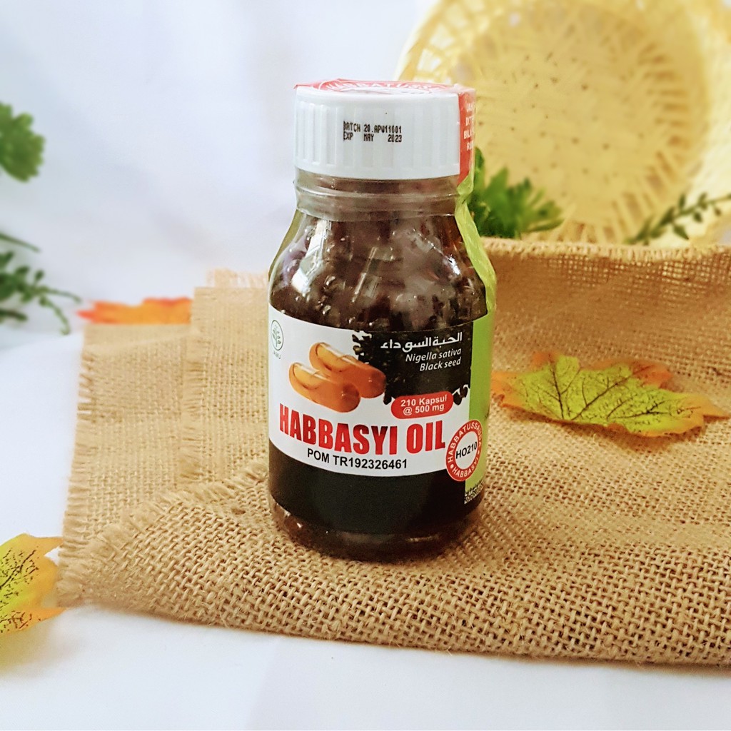 Habbasyi Oil  210 Kapsul Habbatussauda Oil | Kapsul Minyak Habbasyi Oil