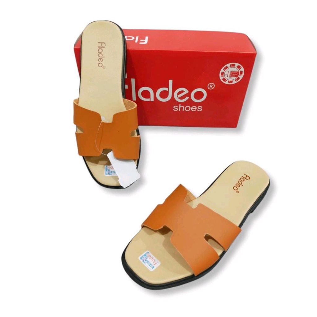 Sandal wanita terbaru / Sandal Fladeo / sandal flat / sandal flat wanita / Slip Sandal