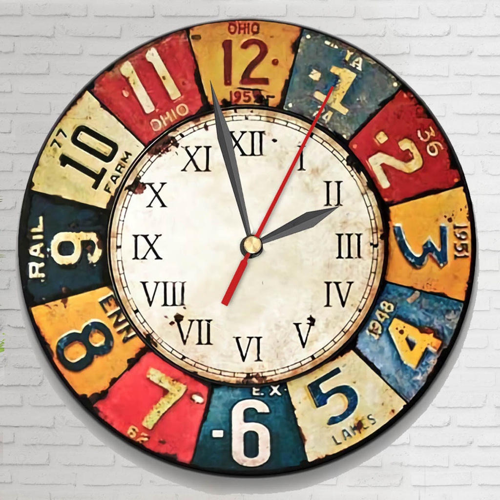 JAM DINDING VINTAGE UNIK / JAM DINDING KLASIK / WALL CLOCK (COD)