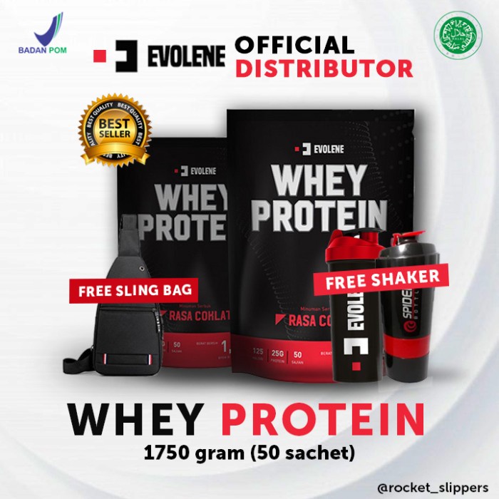 

EVOLENE Whey Protein 50 sachet 1.9 kg - Suplemen Gym Susu Protein - CoklatSuplemen Amino Supelmen Gym On Penambah Berat Badan Protein Isolate Hydro Whey Isolate H8Q3M8D3D3 Susu Fitness Penggemuk Suplemen Pembentuk Otot Perut Carnivor Platinum Penggemuk Fi