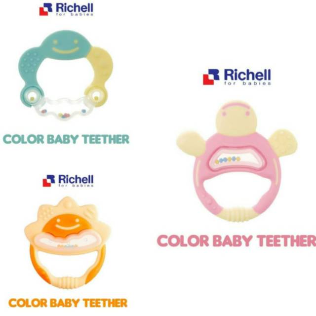 Richell teether with case/gigitan bayi