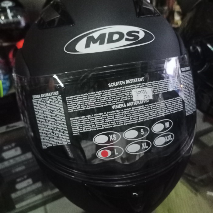 Helm Mds Pro Rider Modular Hitam