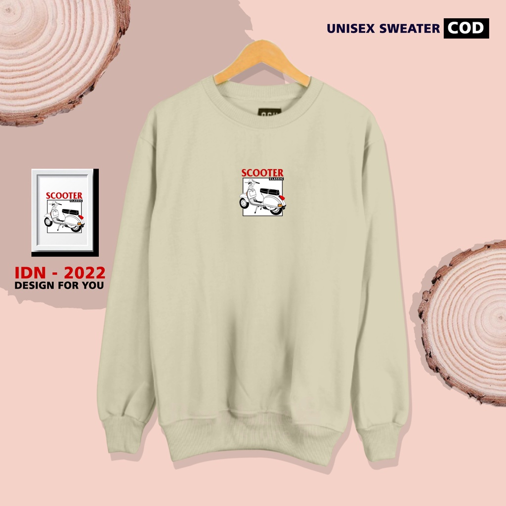 Brother Store - Sweater crewneck sweatshirt - Scooter Classic