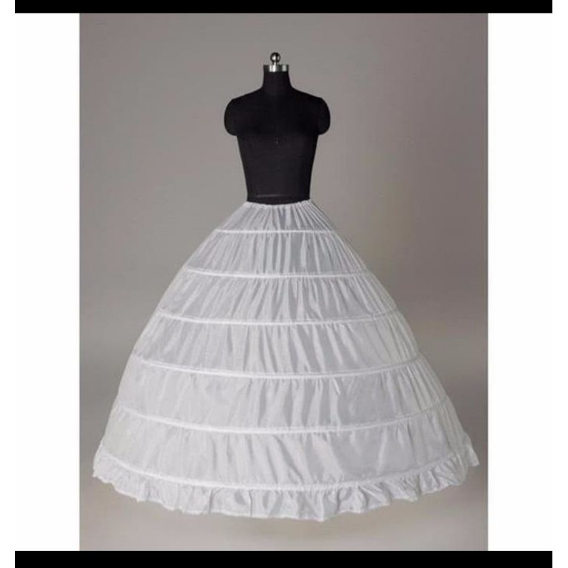 petticoat wedding gown gaun 6 ring