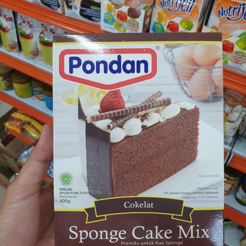 

Pondan Sponge Cake Mix COKLAT - VANILA - PANDAN 400gr