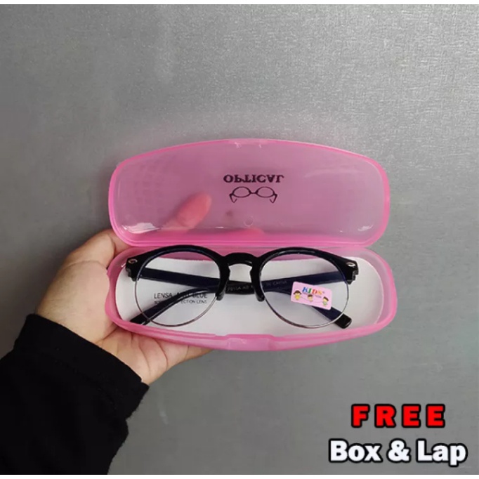 Kacamata Anak~Anti Radiasi Harga Terbaik/Kacamata Anti Radiasi Komputer/Blueray/Bluelight/Frame Gantung/Trendy/Korean Fashion Style Usia 3 s/d 13 Tahun Toko Arsy79-4