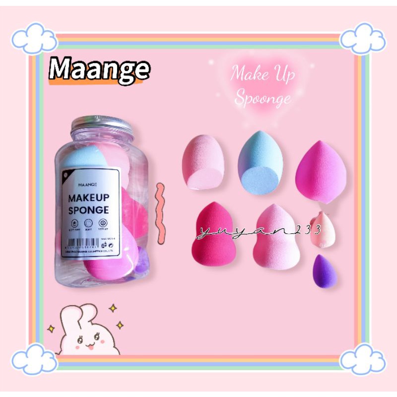 PROMO!!!BEAUTY BLENDER/SPOONGE MAKE UP TABUNG 7 IN 1 MAANGE