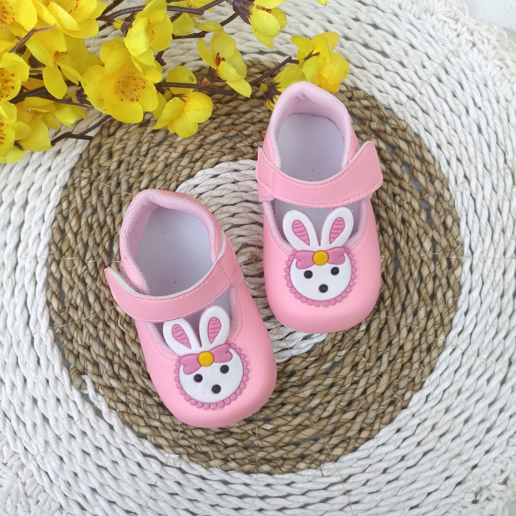 mandirishoestore-SEPATU PREWALKER 0-12 BULAN ANAK PEREMPUAN KELINCI CPY06