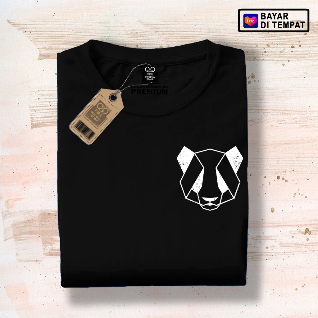 Kaos Distro Pria Geo Panda 620 Text Premium