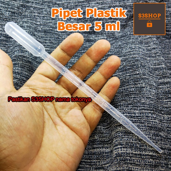 Pipet Plastik 5ml Artemia Ikan Hias Cupang