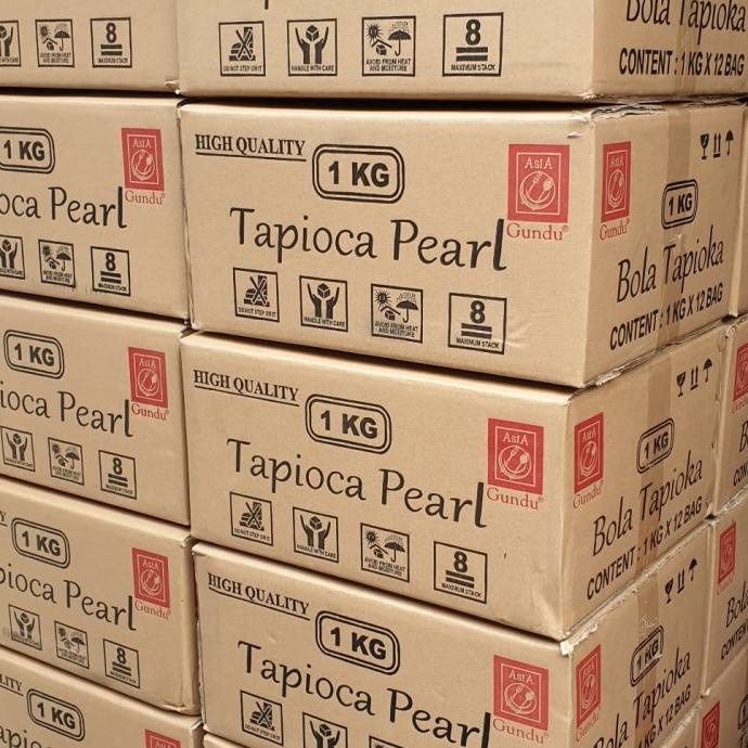 

Tapioka Pearl / Bubble / Buble / Tapioca pearl 12 x 1 kg | Minuman