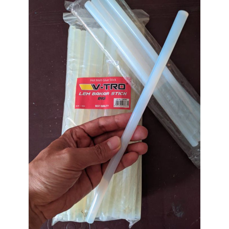 

LEM BAKAR/LEM TEMBAK HOT MELT GLUE STICK BESAR 30cm (DIAMETER 11mm) 1 PC