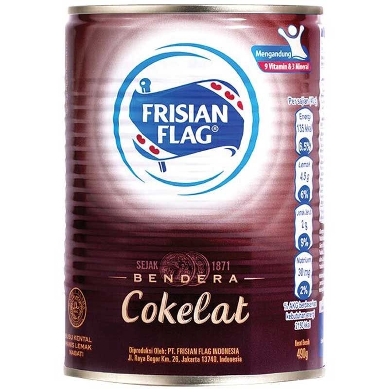 FRISIAN FLAG Kental Manis Cokelat Kaleng 490g