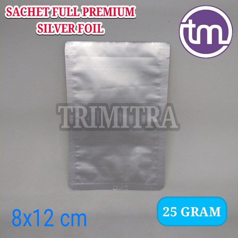 Kemasan Sachet Full Aluminium Foil  25 gram