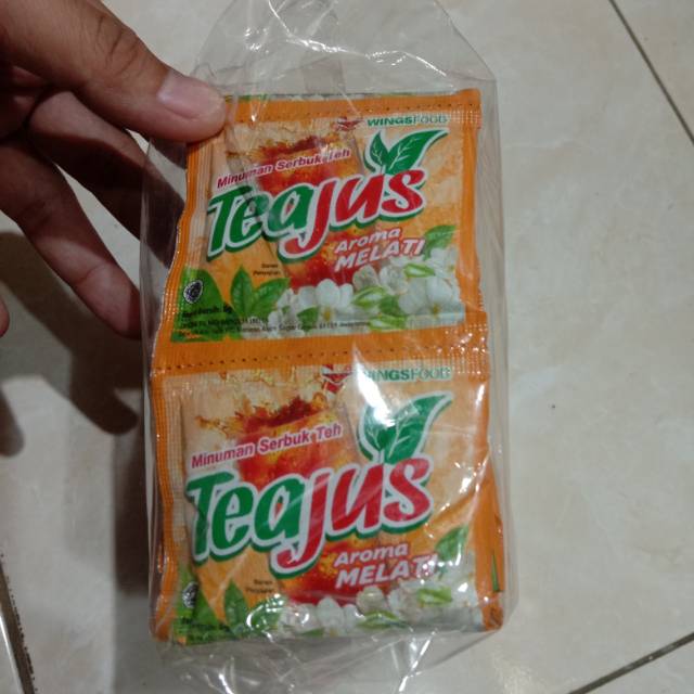 

Tea jus isi 10 Sachet RASA APEL,GULA BATU dan MELATI