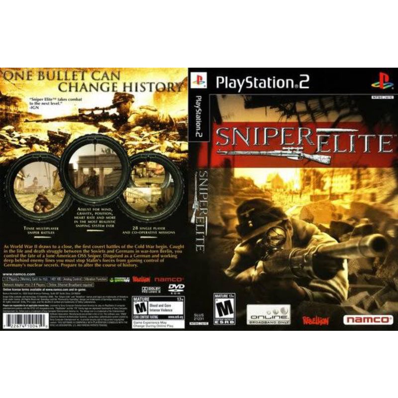 Kaset PS 2 SNIPER ELITE