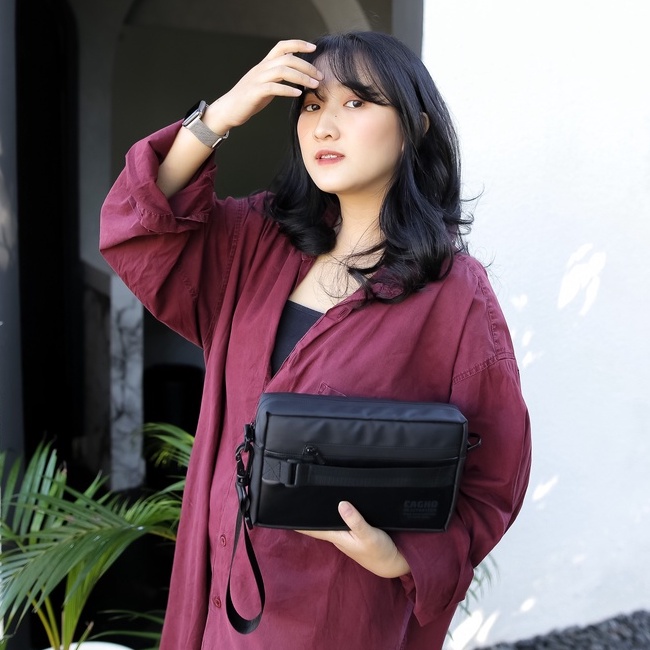 CAGHO Flow I Slingbag Pria Waterproof I Handbag Pria I Clucth Bag Pria Wanita