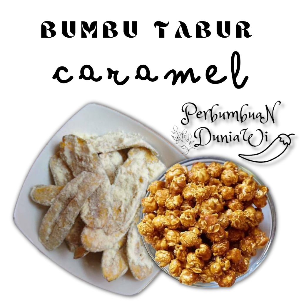 

Bumbu Tabur Rasa Karamel Bubuk Caramel Seasoning Powder 500gr - Perbumbuan Duniawi