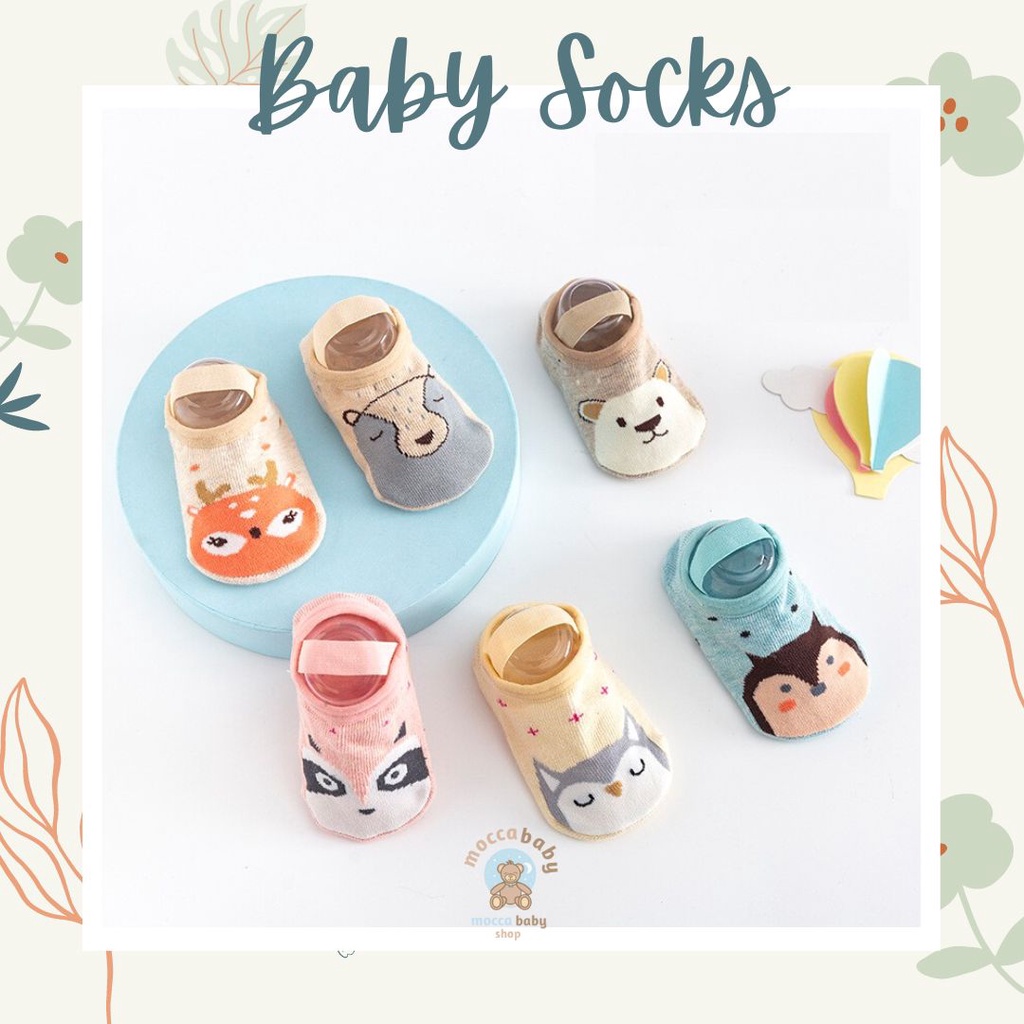 MBSS - Kaos Kaki Bayi Anak Laki Laki Perempuan Import Berkualitas newborn - 12 Bulan / KOREAN PETS