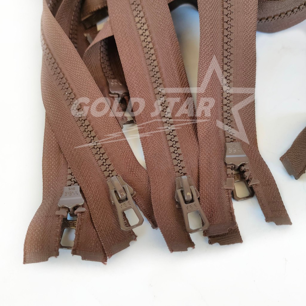 Resleting Jaket YEE Zipper Vislon Gigi Buaya Sleting Gigi Kasar 1 Lusin