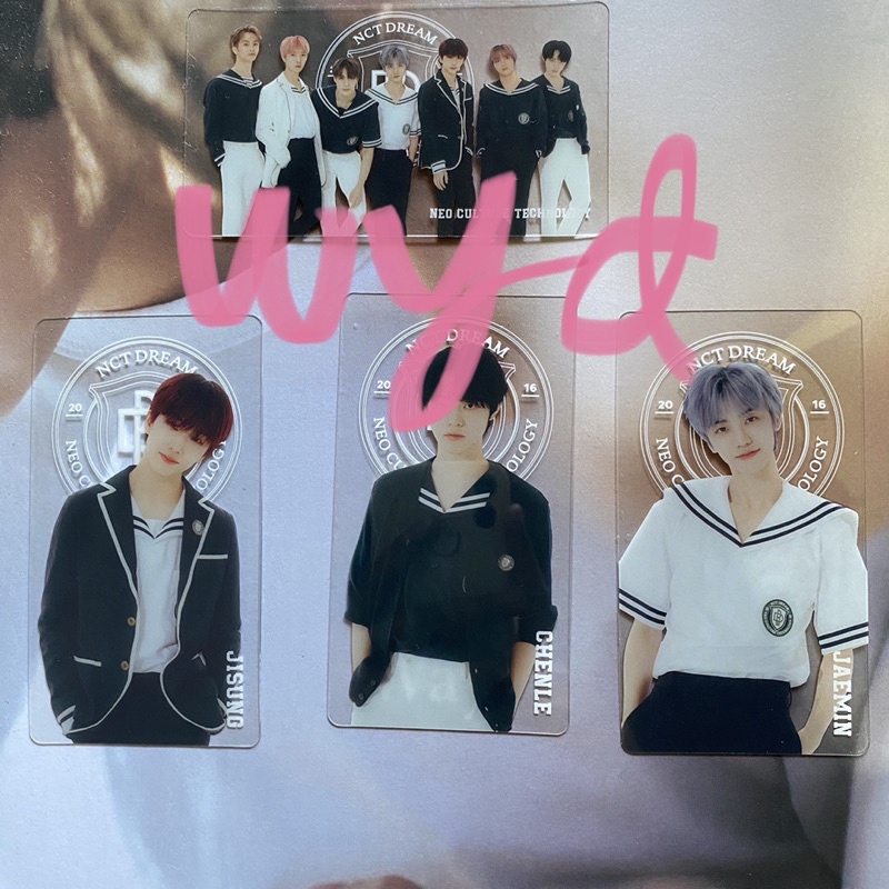 CLEAR BOOK MARK PC B2SK BACK TO SCHOOL KIT 2021 WAYV NCT DREAM