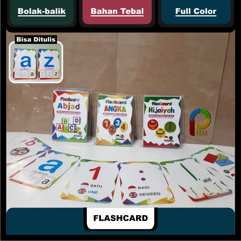 Jual Flashcard Flash Card Kartu Pintar Belajar Balita Huruf Hijaiyah ...