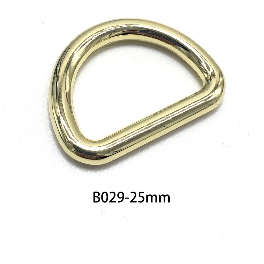 Lander Ring D Alloy Ring 25mm (2,5cm) Aksesoris Tas Shiny Gold - 2pcs