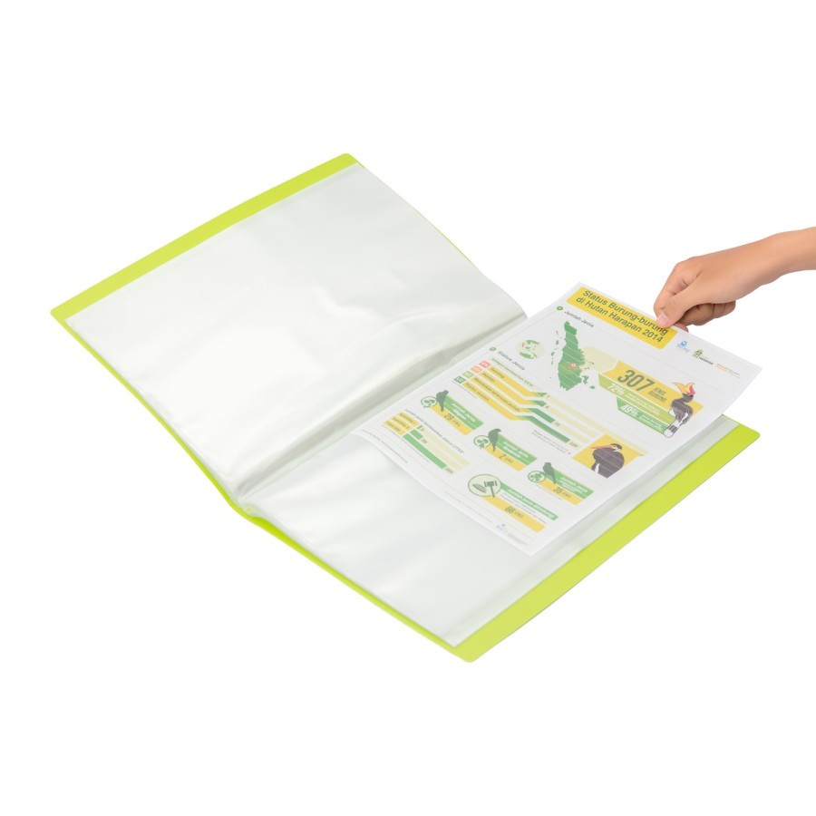 

DOKUMEN KEEPER | CLEAR HOLDER BANTEX F4 ISI 60 POKET 3187-65 LIME