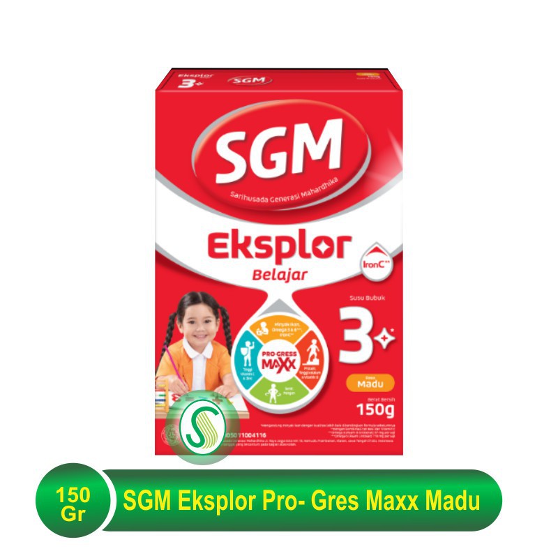 

Sgm Eksplor 3+ Pro-Gressmaxx Susu Pertumbuhan Madu 150G