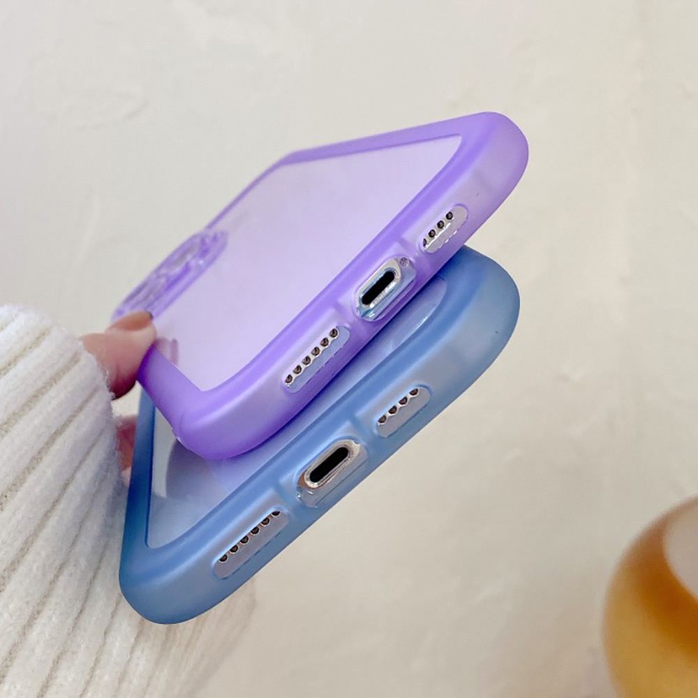 Casing Silikon TPU iPhone 11 12 13 14 Pro Max XS Max X XR 7 8 14Plus Se20 2022 Warna Permen