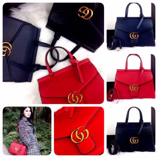 GUCCI Marmont GG Top Handle Bag  #8003