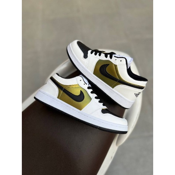 Nike Air Jordan 1 Low Premium Impor White Gold