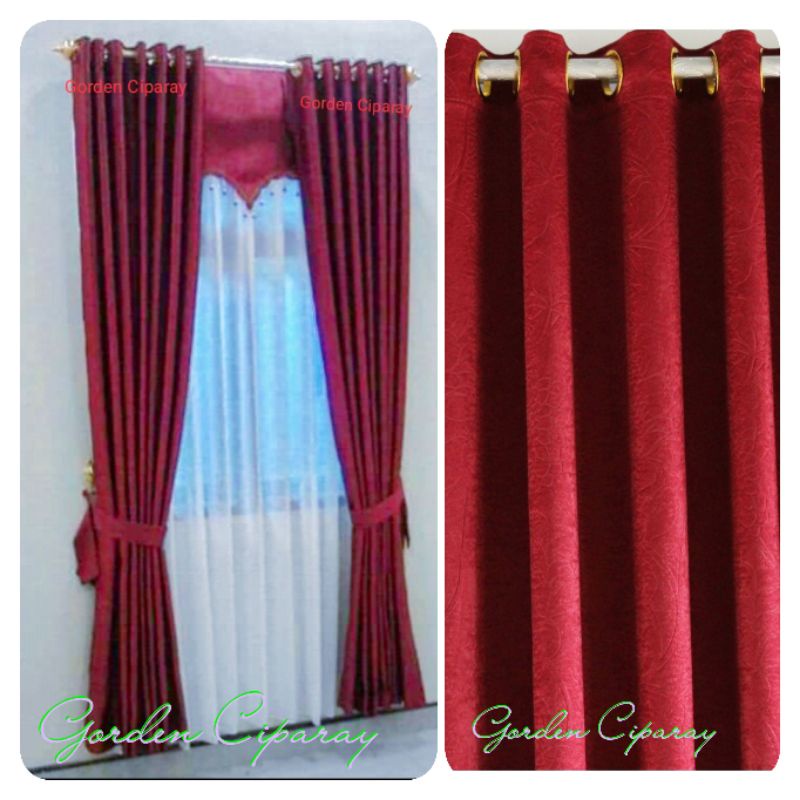 PROMO GORDEN BLACKOUT POLOS PONI PISAH/PONI LAYAR GORDEN JEDELA MINIMALIS GORDYN PINTU KAMAR MEWAH M