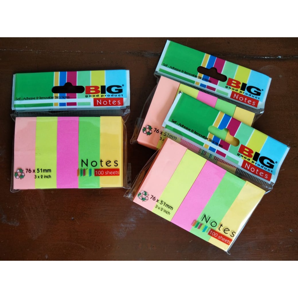 

Pembatas Buku / Sticky Note Memo Kertas Lima Warna Murah