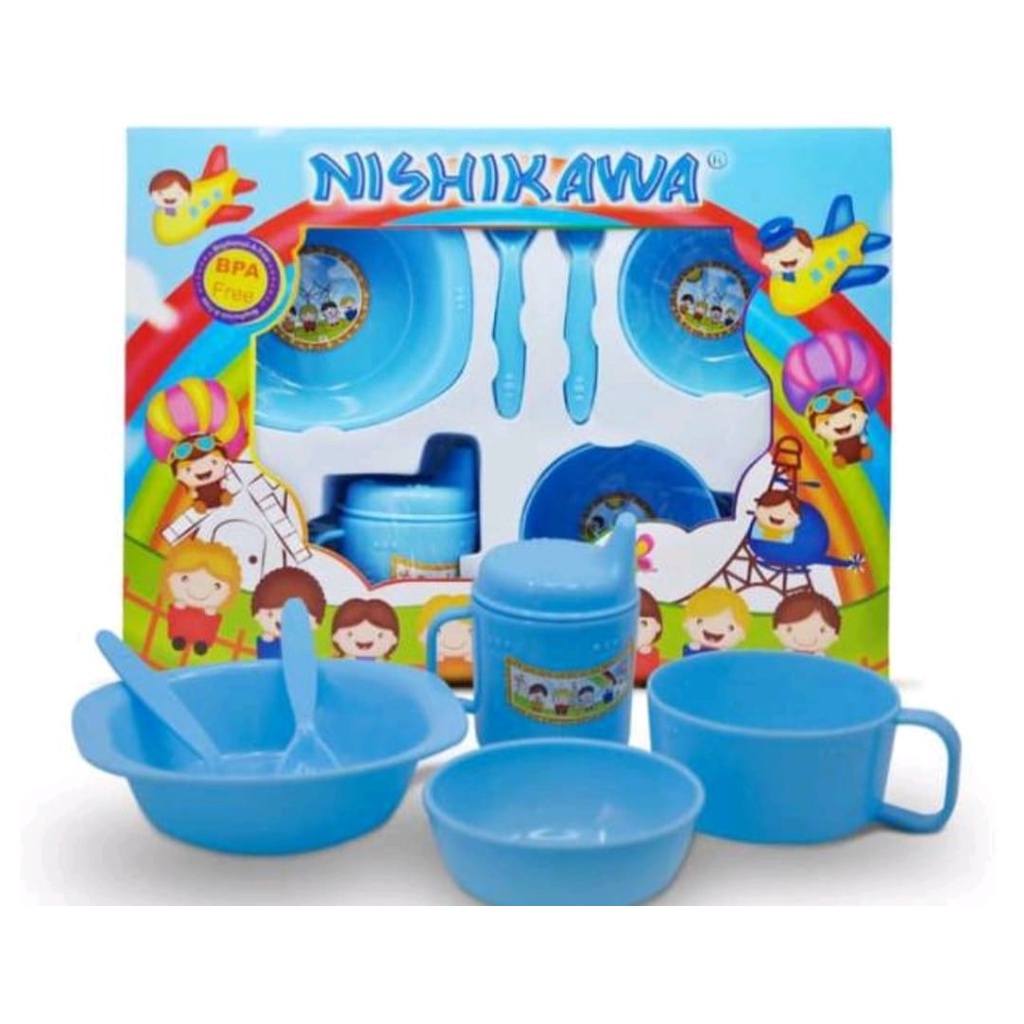 NISHIKAWA-PERALATAN MAKAN BAYI FEEDING MEDIUM SET MURAH