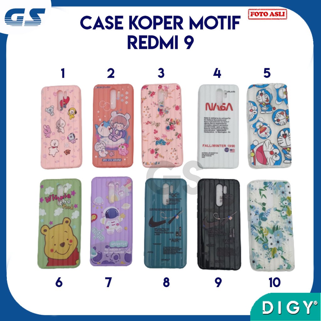 Case Casing Redmi 9 9a 9c  Silikon Softcase Tpu Koper Luggage  Silikon Model Trunk Case