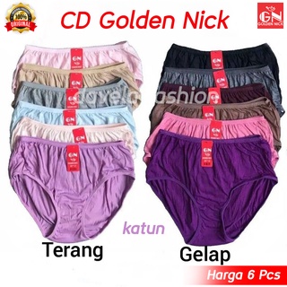 Image of Davela 6 PCS CD Celana Dalam Wanita Golden Nick 939 Gelap & 937 Terang