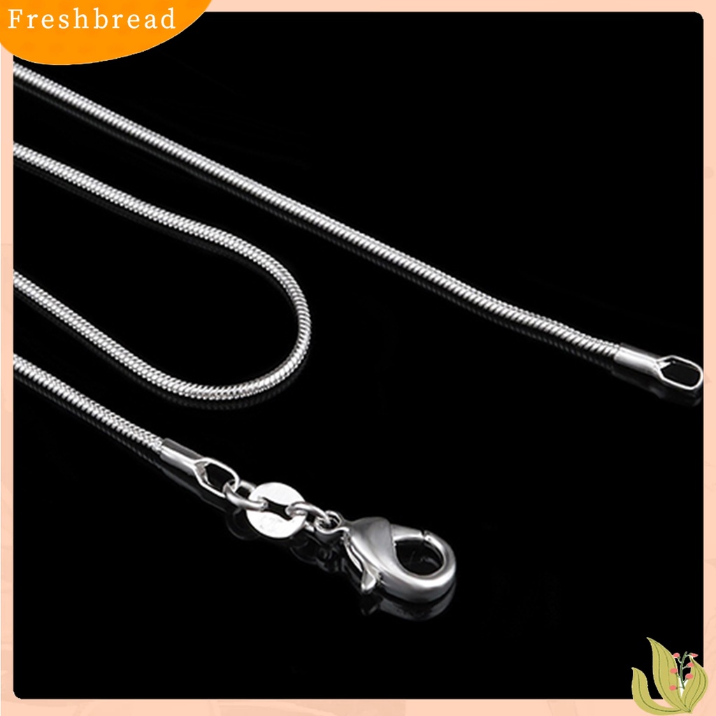 [TERLARIS]1.2mm Smooth Snake Necklace with Lobster Clasp DIY Neck Chain Accessory for Party Shopping