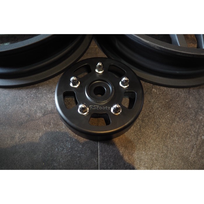 VELG GSCOOTER BLACK + DRUMBRAKE FOR VESPA SPRINT PRIMAVERA