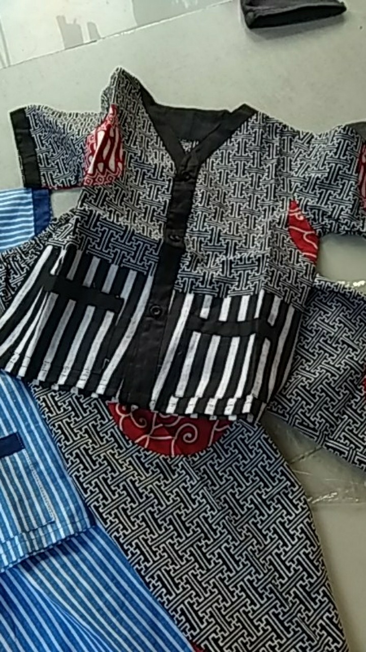 Piyama Batik Anak Set Batik Anak Cowok Cewek Motif Elegan Untuk Usia 1-5 Tahun