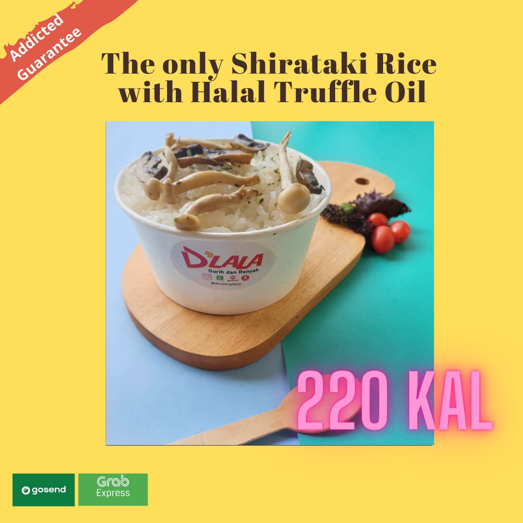 

Double Mushroom Shirataki RIce with Healthy Cream and Truffle Oil