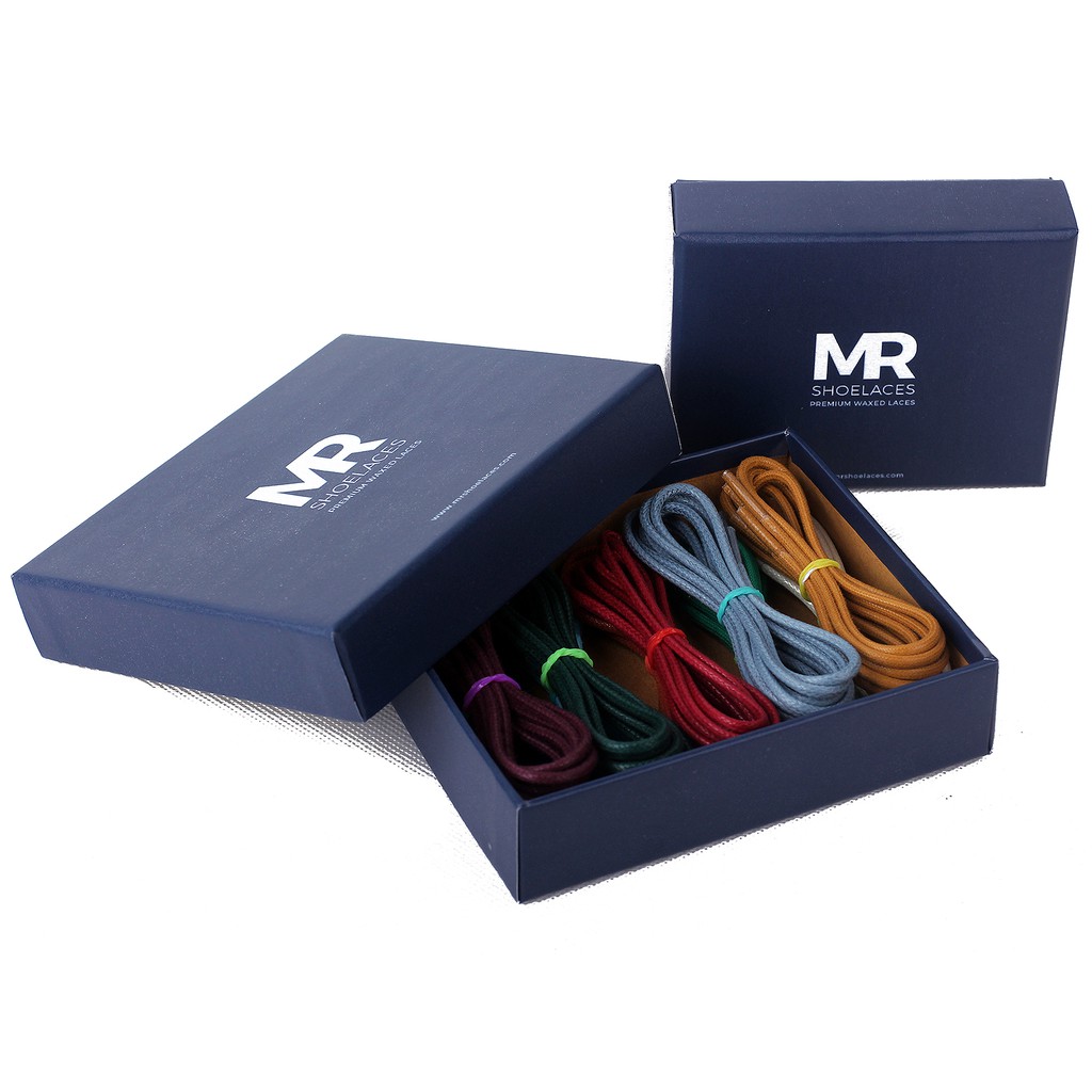 MR Shoelaces BOXRD100 Paket Tali Sepatu Bulat Round 2-3mm 100cm Isi 6 atau 10 Pasang (Ultimate Box)