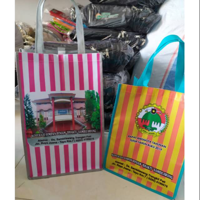 

Murah Tas kain spunbond fullcolour ukuran 38*40*10